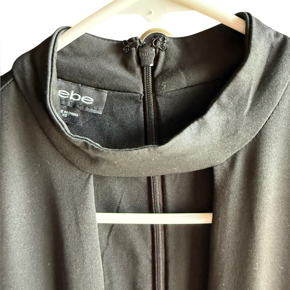 Bebe Sleeveless Gold Bar Black Jumpsuit Size XS - Picture 6 of 13